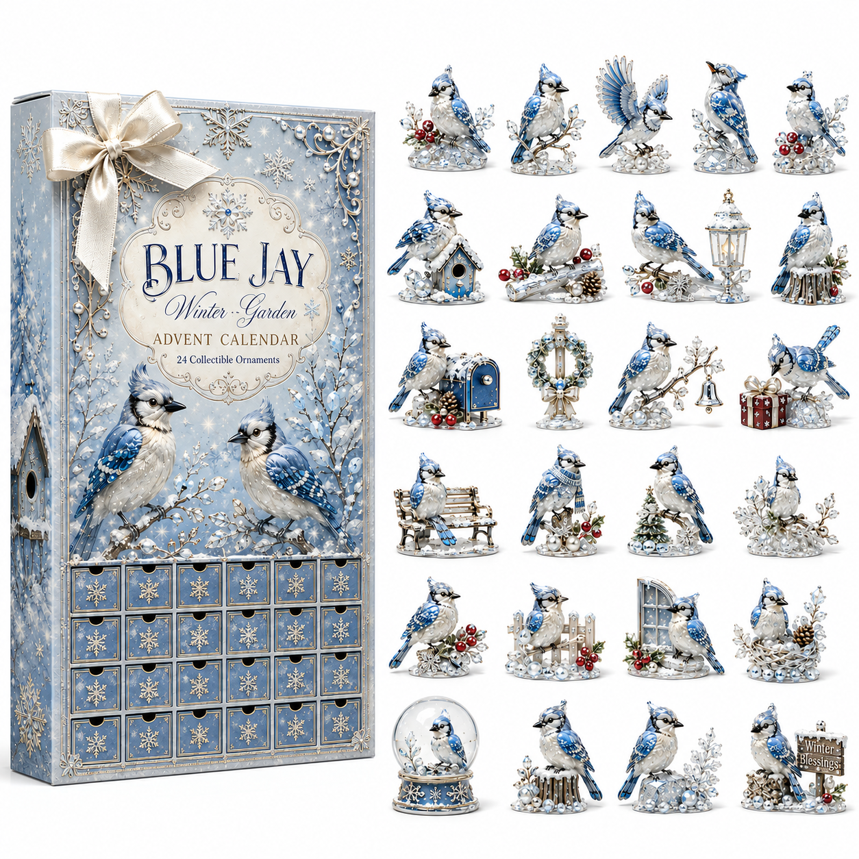 🔥Last 30 pcs✨⏰Last day 50% off🔥✨24-Day Advent Calendar - Blue Jay