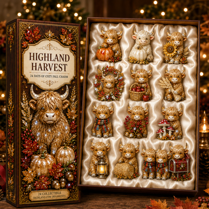 🔥Last 30 pcs✨⏰Last day 50% off🔥✨24-Day Advent Calendar - Highland Cattle