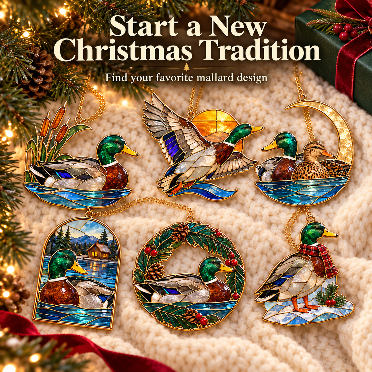 Vintage Mallard Duck Christmas Ornaments – 6 Charming Designs for Nature Lovers