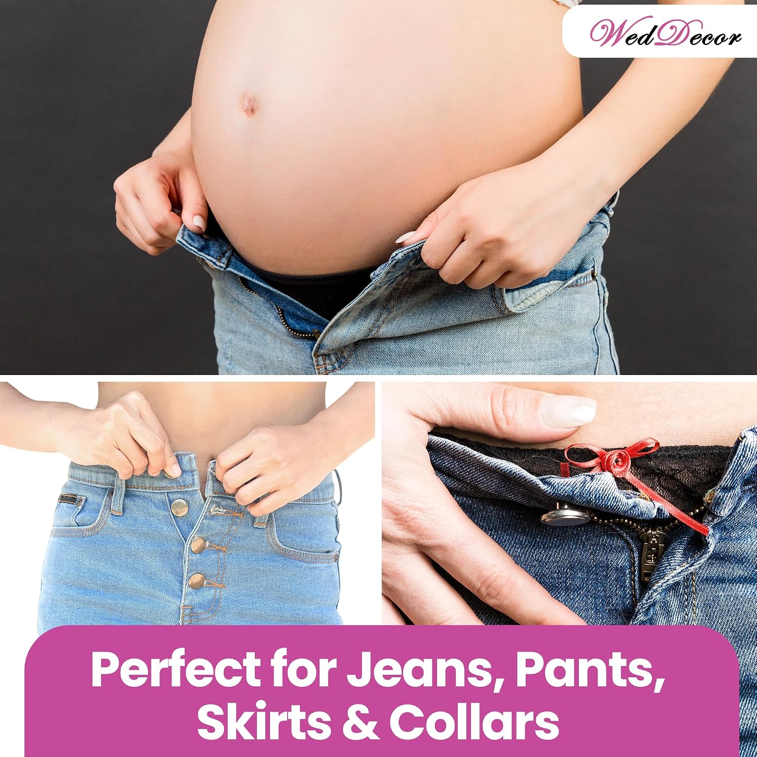 👖 8-Piece Metal Button Extenders for Jeans & Pants - image 7
