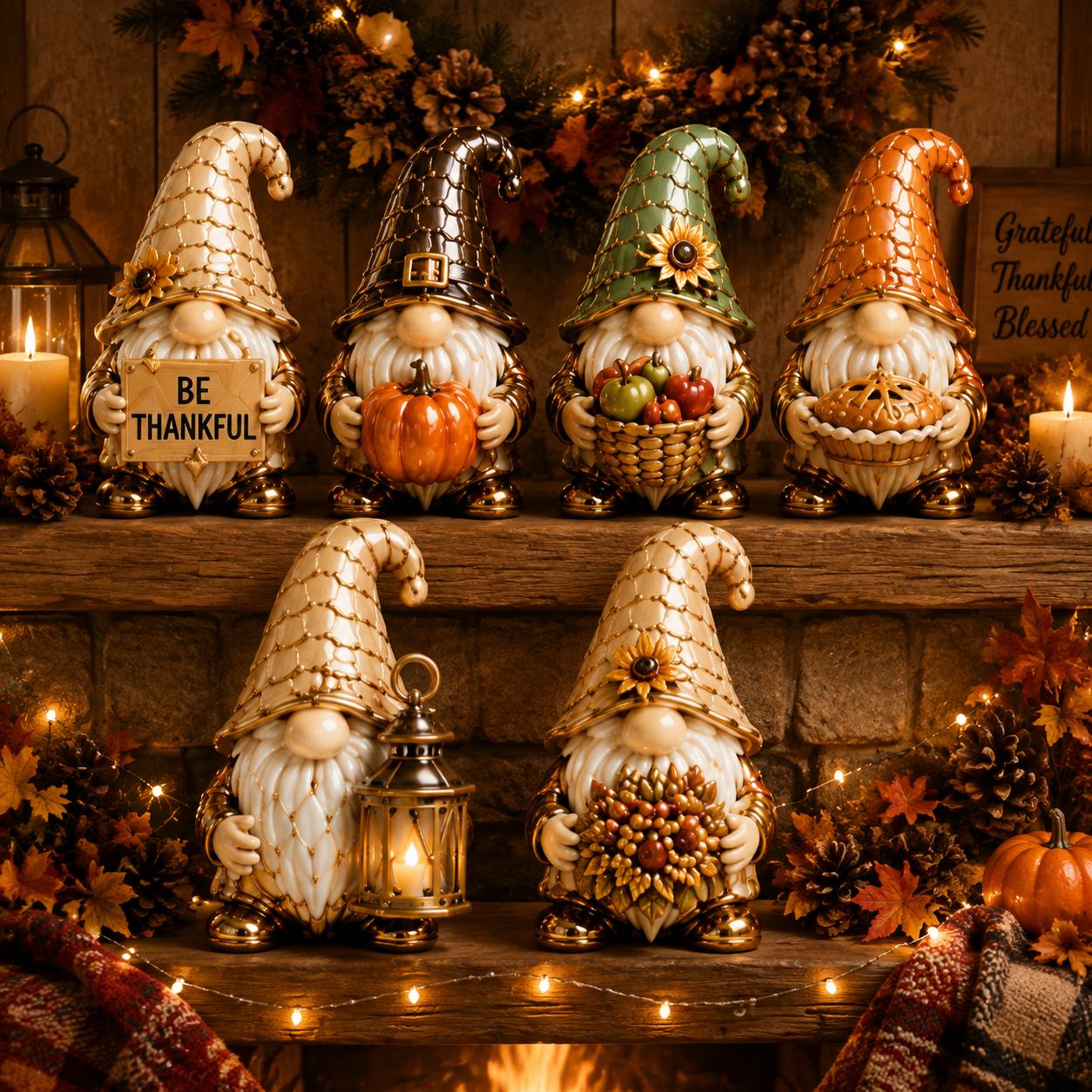 🔥Last 50 pcs✨⏰Last day 50% off🔥✨24-Day Advent Calendar - gnomes Thanksgiving Countdown Calendar
