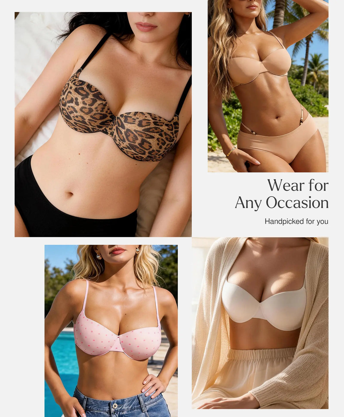 Women 2 Cups Lift Seamless Push Up Underwire T-Shirt Bra ✨ - image 4