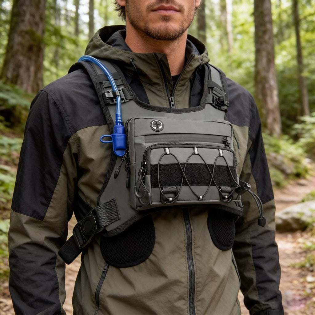 Multi-Functional Hydration Tactical Sling Chest Bag - image 2