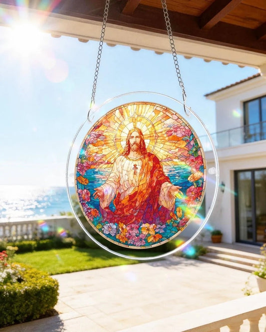 Acrylic Jigsaw Puzzle Suncatcher - Holy Light of Jesus Light💖