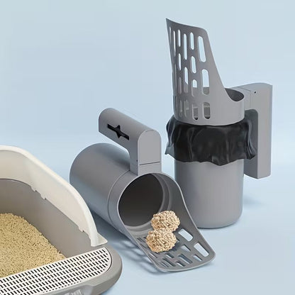 Large-Capacity Cat Litter Scoop with Integrated Trash Can - image 5