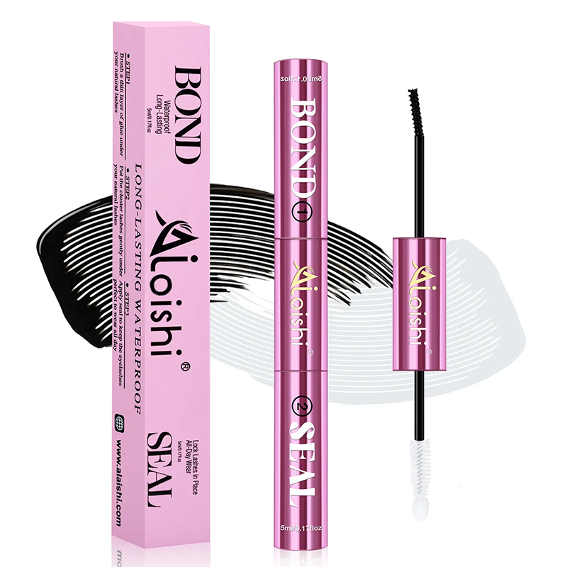 2 in 1 Bond & Seal Eyelash Adhesive, Black/White Waterproof Gentle Lightweight Strong Hold Glue🖤🤍 - image 12