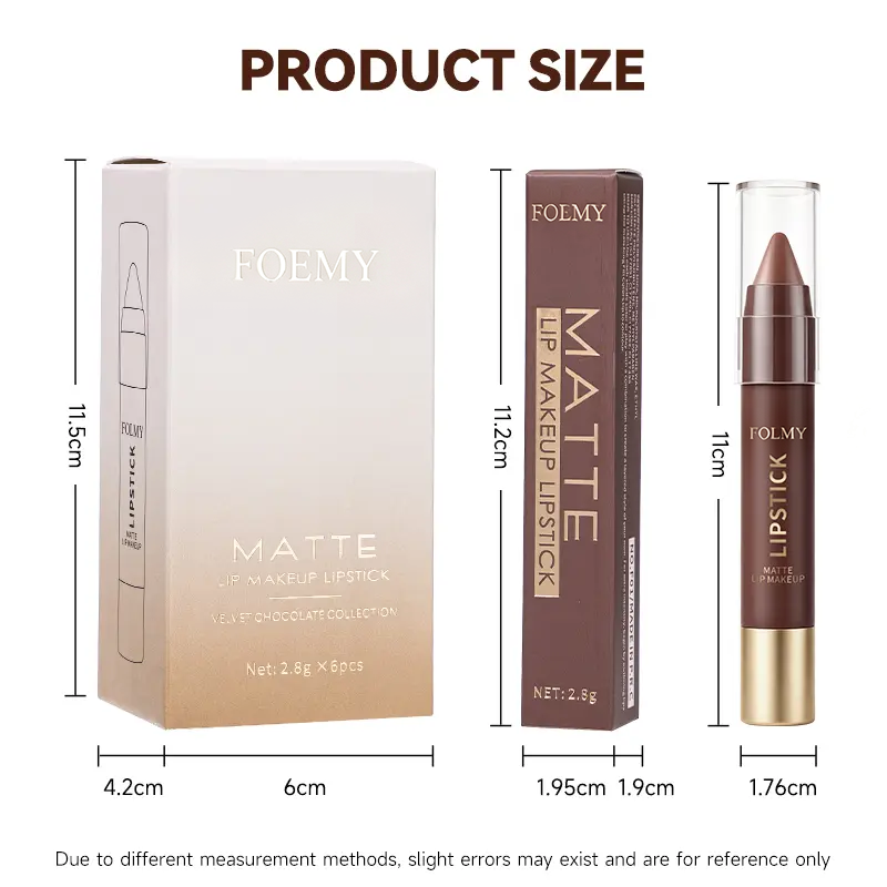 Matte Brown Lipstick, Individual Lipsticks, Waterproof, Non-stick Cup💄 - image 11