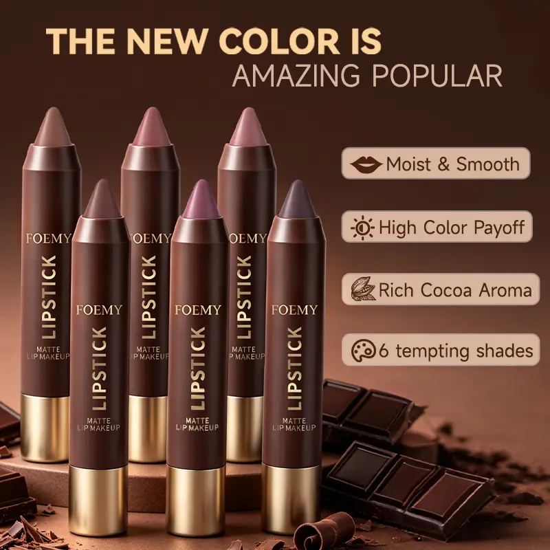 Matte Brown Lipstick, Individual Lipsticks, Waterproof, Non-stick Cup💄 - image 2