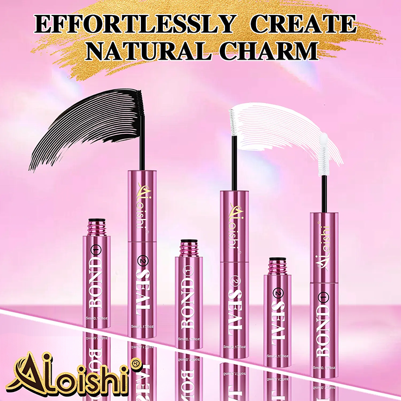 2 in 1 Bond & Seal Eyelash Adhesive, Black/White Waterproof Gentle Lightweight Strong Hold Glue🖤🤍 - image 10