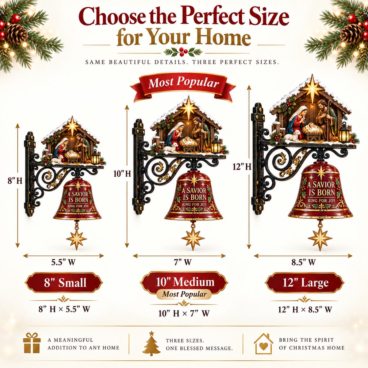 ✨ Jesus Nativity Christmas Door Bell - image 7