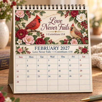 ✝️ 3D Christian Calendar 2027 | 12 Scripture Designs with Nature Scenes, Birds & Flowers for Faith-Filled Homes & Meaningful Gifts 🎁 - image 10