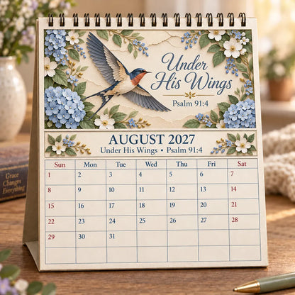✝️ 3D Christian Calendar 2027 | 12 Scripture Designs with Nature Scenes, Birds & Flowers for Faith-Filled Homes & Meaningful Gifts 🎁 - image 11