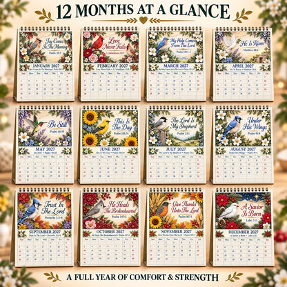✝️ 3D Christian Calendar 2027 | 12 Scripture Designs with Nature Scenes, Birds & Flowers for Faith-Filled Homes & Meaningful Gifts 🎁 - image 2