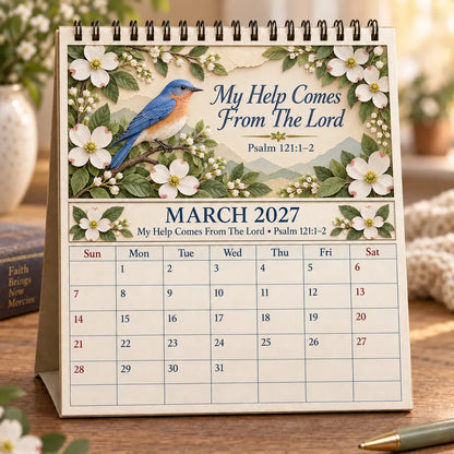 ✝️ 3D Christian Calendar 2027 | 12 Scripture Designs with Nature Scenes, Birds & Flowers for Faith-Filled Homes & Meaningful Gifts 🎁 - image 4