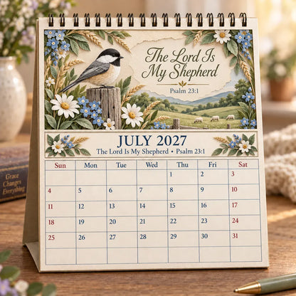 ✝️ 3D Christian Calendar 2027 | 12 Scripture Designs with Nature Scenes, Birds & Flowers for Faith-Filled Homes & Meaningful Gifts 🎁 - image 5