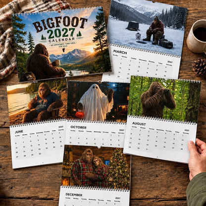 Bigfoot 2027 Calendar Funny Sasquatch Wall Calendar - image 2