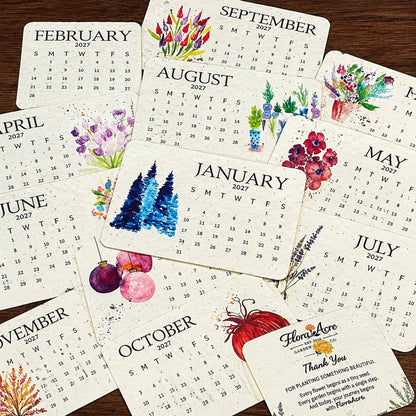 ✨Early Holiday Sale 50% OFF🌱Eco-Friendly Plantable “Timeless” Seed Calendar 2027