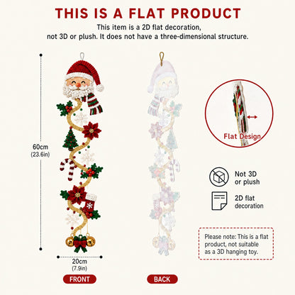 🎄MerryCascade Glowing Christmas Door Hanger | 6 Festive Lighted Designs with Warm Glow, Dimensional Details & Space-Saving Vertical Décor ✨ - image 12