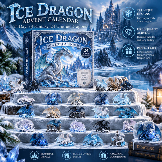 Ice Dragon Advent Calendar 2026 - 24-Day Festive Countdown, Acrylic Charms Blind Box - image 1