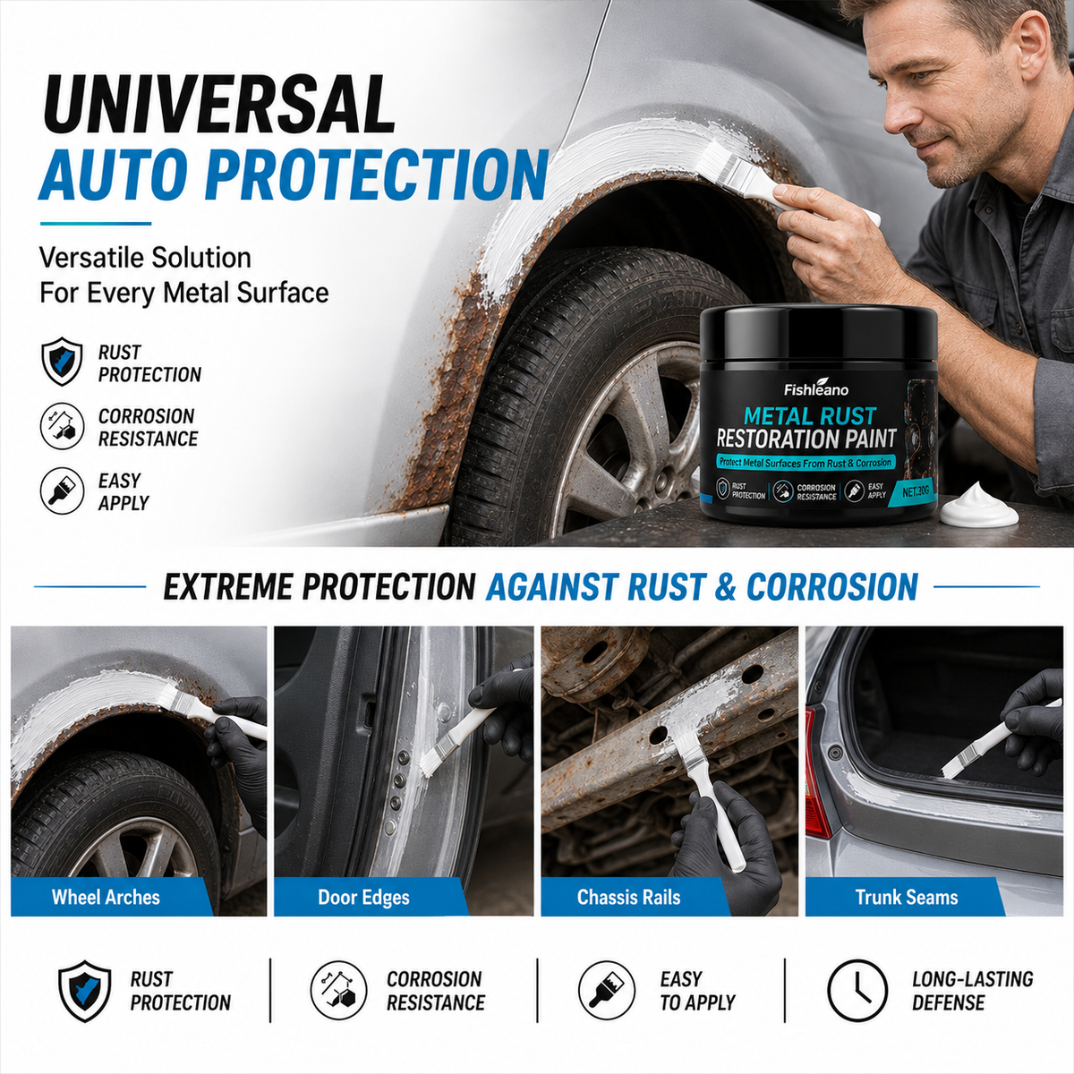 🥳2026 HOT SALE🥳💞50K+ SOLD!🔧🏠 Metal Rust Protection Black Repair Paste – Restores rusty gates, railings & tools. Forms protective coating – no need to replace! 🛡️✨ - image 3