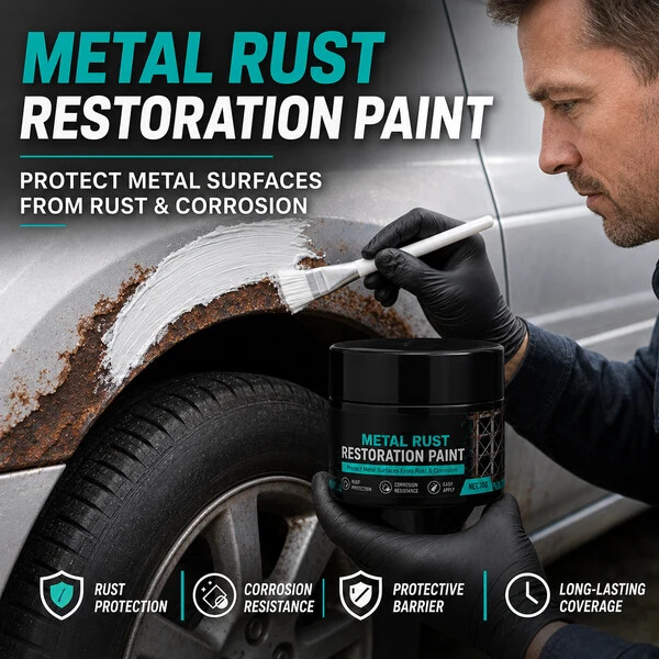 🥳2026 HOT SALE🥳💞50K+ SOLD!🔧🏠 Metal Rust Protection Black Repair Paste – Restores rusty gates, railings & tools. Forms protective coating – no need to replace! 🛡️✨ - image 1
