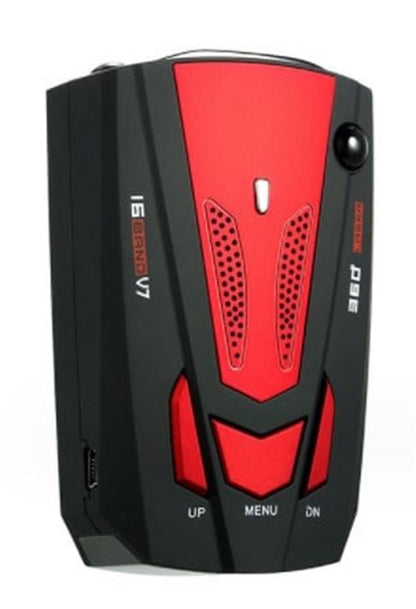 🚗V7 Multi-Band Radar Alert Detector – Voice & LED Alerts with City/Highway Modes