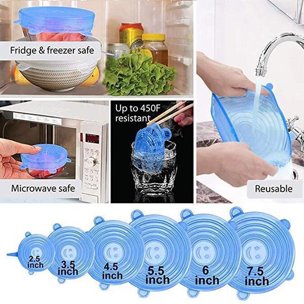 🥣 LIMITED‑TIME 50% OFF! 🫙 Adpartner Silicone Lids for Food Storage (6-Pack) ♻️ - image 3