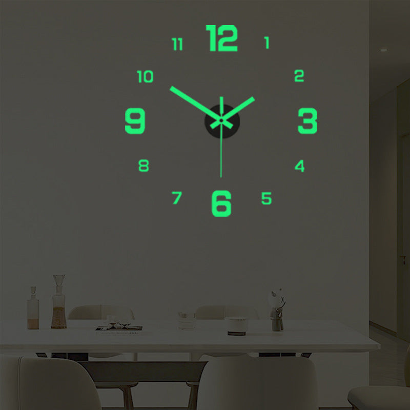 🥳2026 HOT SALE🥳⏰3D DIY Luminous Acrylic Wall Clock Set - image 3