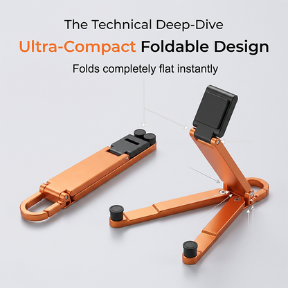 📱Mini Aluminum Phone Stand Keychain Foldable Desktop Holder – Small Gadget, Big Convenience✨ - image 1