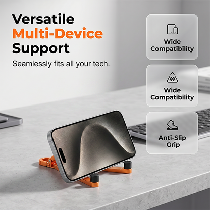 📱Mini Aluminum Phone Stand Keychain Foldable Desktop Holder – Small Gadget, Big Convenience✨ - image 2