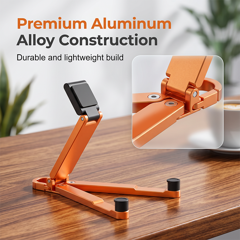 📱Mini Aluminum Phone Stand Keychain Foldable Desktop Holder – Small Gadget, Big Convenience✨ - image 5