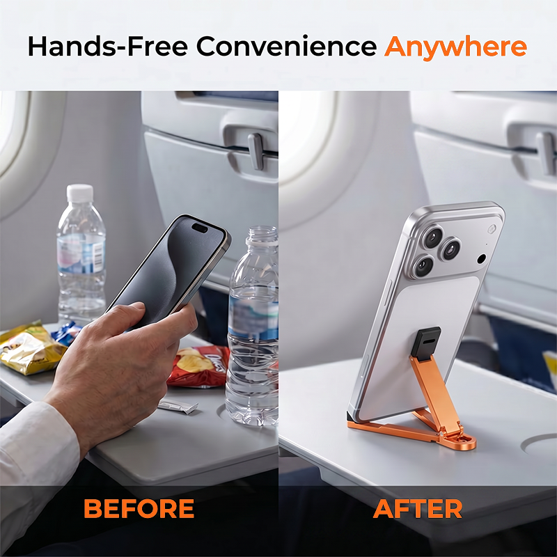 📱Mini Aluminum Phone Stand Keychain Foldable Desktop Holder – Small Gadget, Big Convenience✨ - image 8