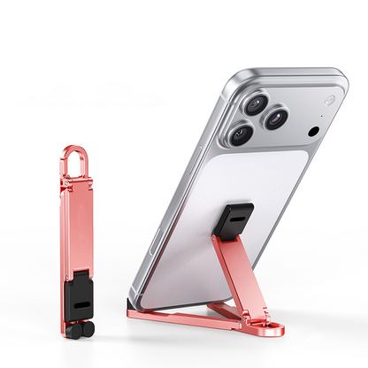📱Mini Aluminum Phone Stand Keychain Foldable Desktop Holder – Small Gadget, Big Convenience✨ - image 9