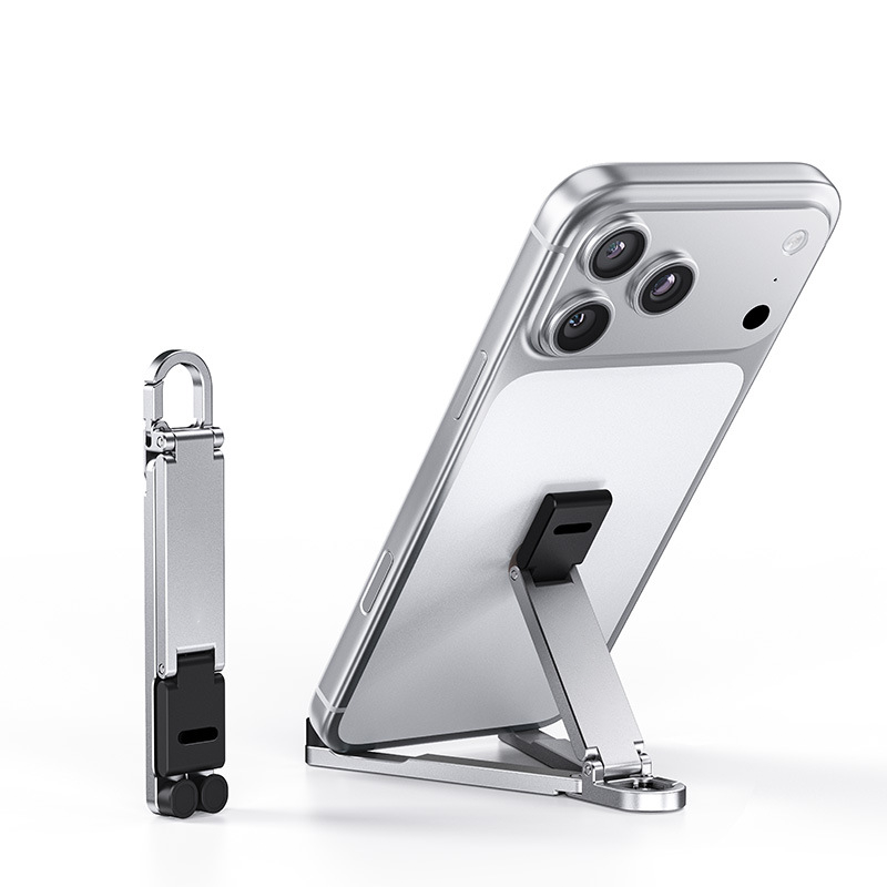 📱Mini Aluminum Phone Stand Keychain Foldable Desktop Holder – Small Gadget, Big Convenience✨ - image 13