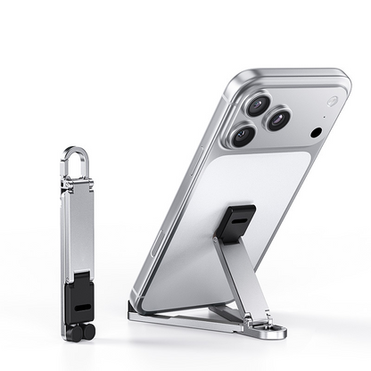 📱Mini Aluminum Phone Stand Keychain Foldable Desktop Holder – Small Gadget, Big Convenience✨ - image 13