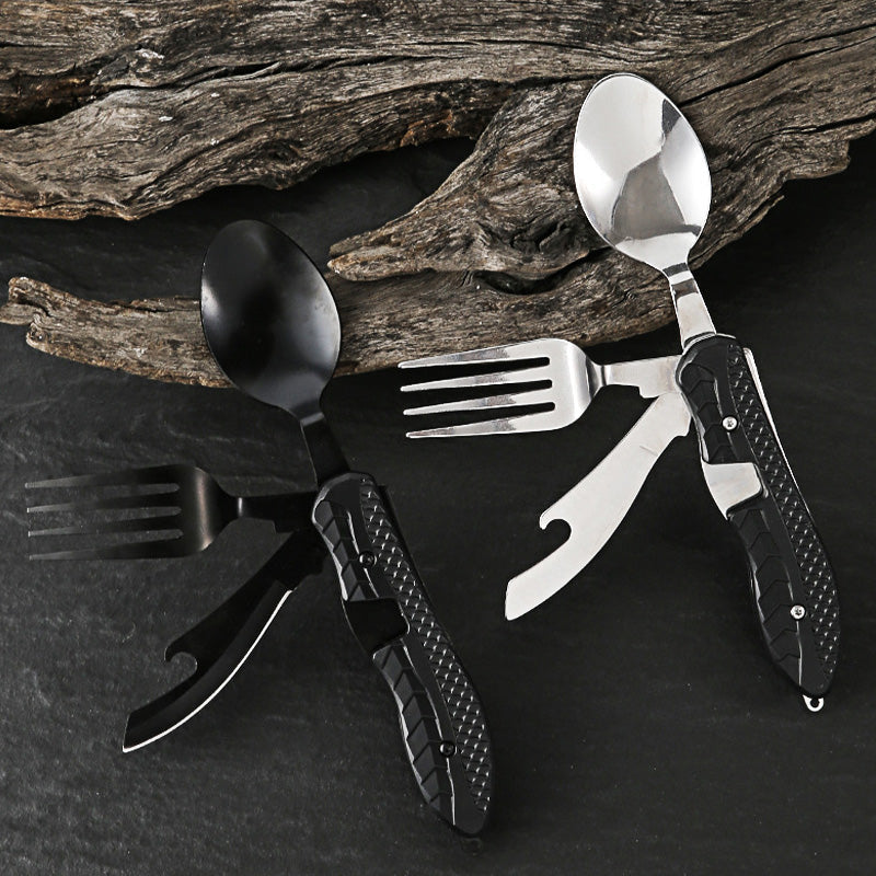 🎉🎉Surprise 50% off！🏕️Must-have for outdoor trips 🍴🥄4-In-1 Outdoor Folding Multifunctional Tableware - image 6