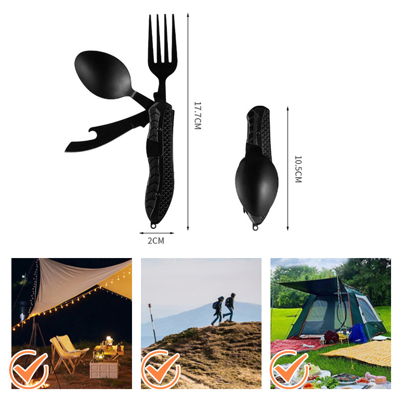 🎉🎉Surprise 50% off！🏕️Must-have for outdoor trips 🍴🥄4-In-1 Outdoor Folding Multifunctional Tableware - image 13
