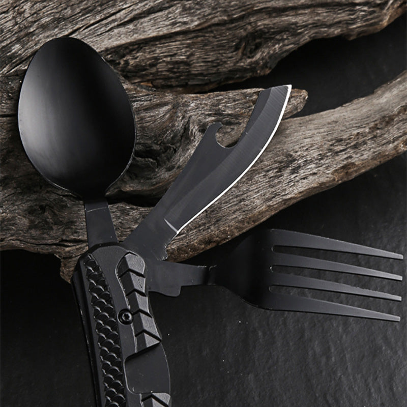 🎉🎉Surprise 50% off！🏕️Must-have for outdoor trips 🍴🥄4-In-1 Outdoor Folding Multifunctional Tableware - image 11