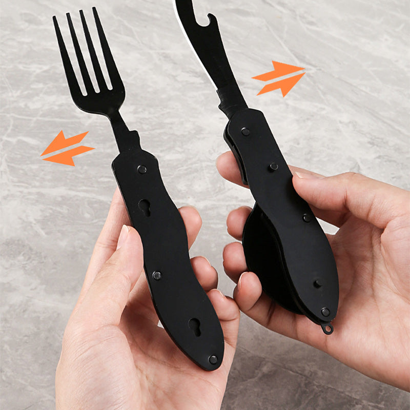 🎉🎉Surprise 50% off！🏕️Must-have for outdoor trips 🍴🥄4-In-1 Outdoor Folding Multifunctional Tableware - image 12