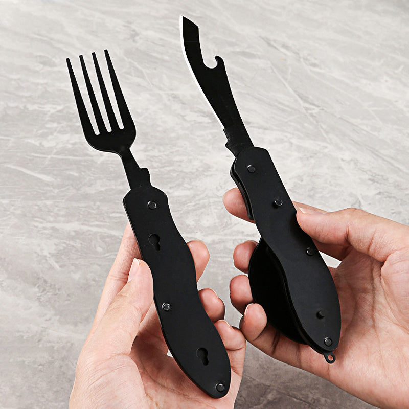 🎉🎉Surprise 50% off！🏕️Must-have for outdoor trips 🍴🥄4-In-1 Outdoor Folding Multifunctional Tableware - image 7