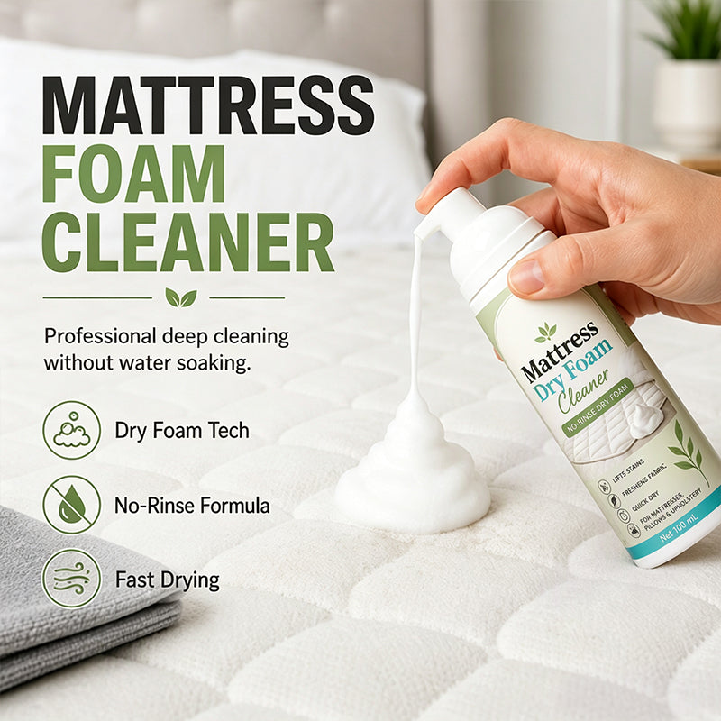 🔥 No-Rinse Mattress & Upholstery Foam Cleaner – Enzyme-Powered Deep Cleaning Formula🛏️🧽 - image 1