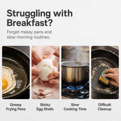 🍳 Microwave Egg Poacher 🥚💛 Quick Easy Convenient Egg Cooker with Lid & Handle for Perfect Breakfasts - image 5