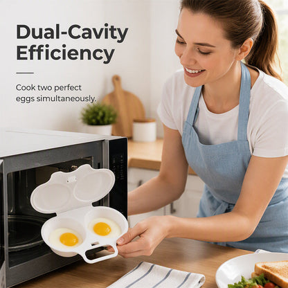 🍳 Microwave Egg Poacher 🥚💛 Quick Easy Convenient Egg Cooker with Lid & Handle for Perfect Breakfasts - image 6