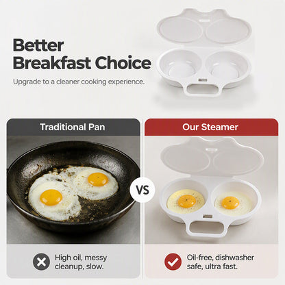 🍳 Microwave Egg Poacher 🥚💛 Quick Easy Convenient Egg Cooker with Lid & Handle for Perfect Breakfasts - image 7