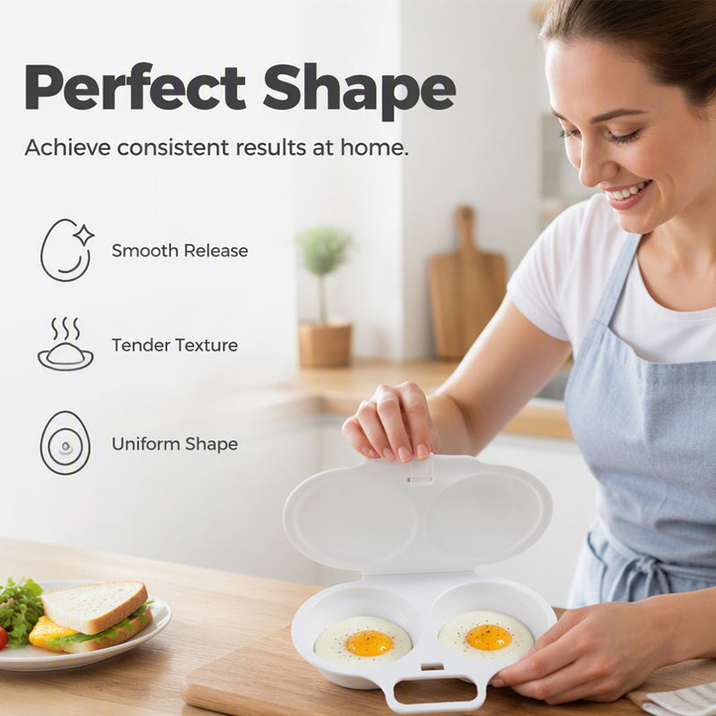 🍳 Microwave Egg Poacher 🥚💛 Quick Easy Convenient Egg Cooker with Lid & Handle for Perfect Breakfasts - image 9
