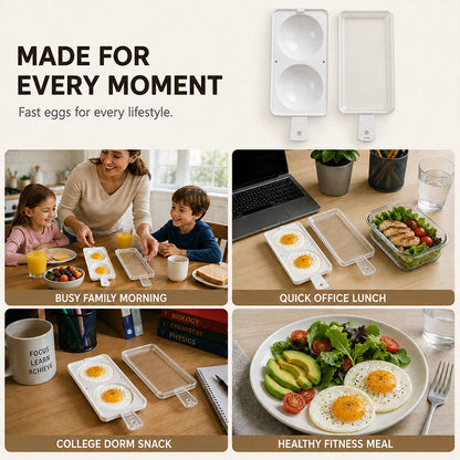 Fast Microwave 2-Well Egg Cooker - image 6