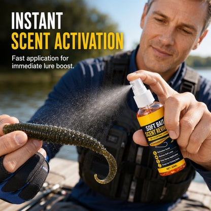 🎣 Soft Bait Scent Booster Spray‑60ML High‑Concentration Fishing Lure Scent Reviver, Portable Instant Attractant Spray for Fresh & Saltwater Soft Baits - image 2