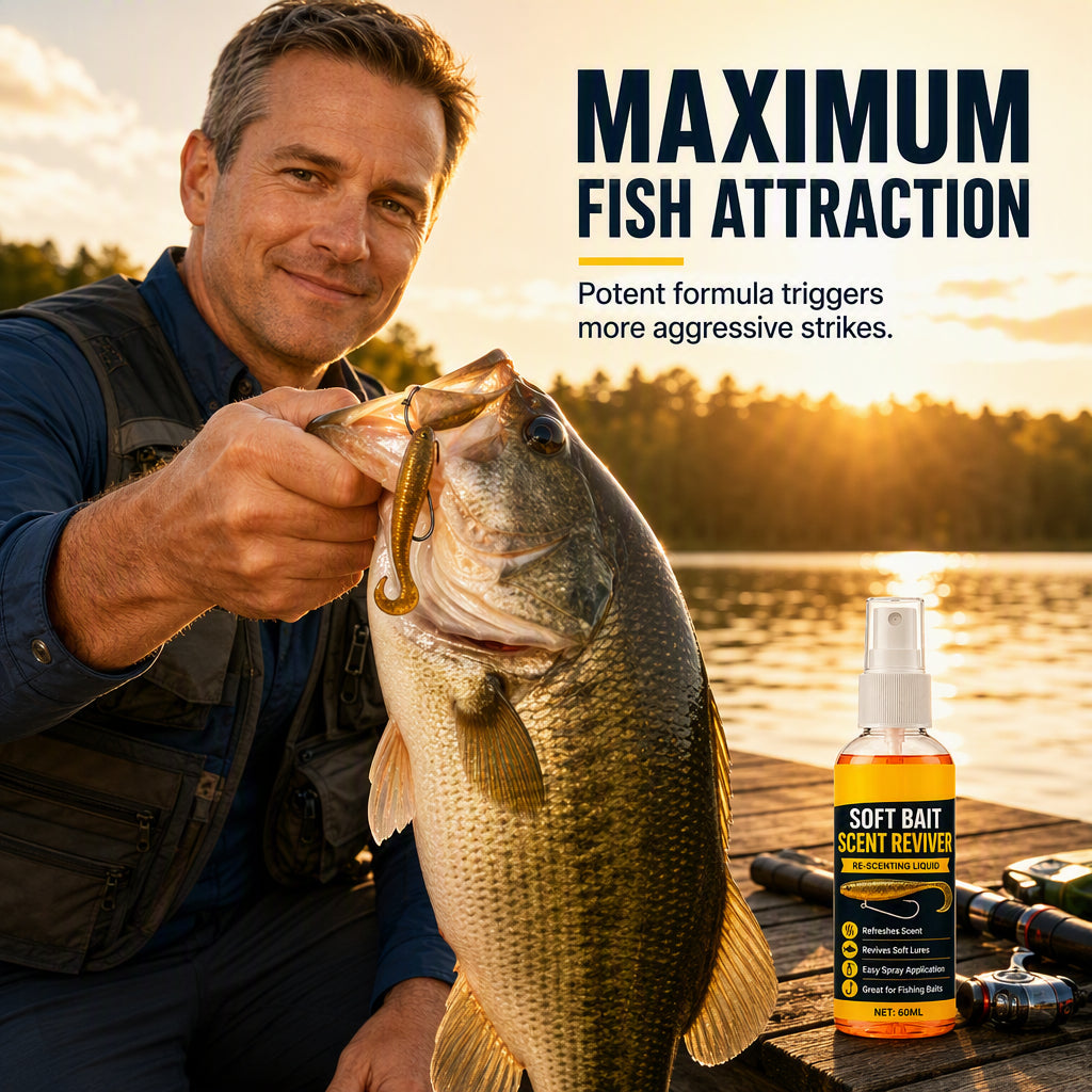 🎣 Soft Bait Scent Booster Spray‑60ML High‑Concentration Fishing Lure Scent Reviver, Portable Instant Attractant Spray for Fresh & Saltwater Soft Baits - image 3
