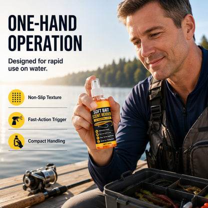 🎣 Soft Bait Scent Booster Spray‑60ML High‑Concentration Fishing Lure Scent Reviver, Portable Instant Attractant Spray for Fresh & Saltwater Soft Baits - image 4