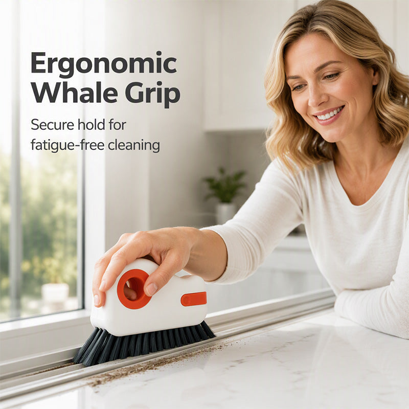 📢Buy 1 Get Free 1 !! ⏰ 🧹 2-in-1 Window Groove Cleaning Brush with Built-in Scraper – Narrow Crevice Tool with Hard Bristles ✨ - image 4